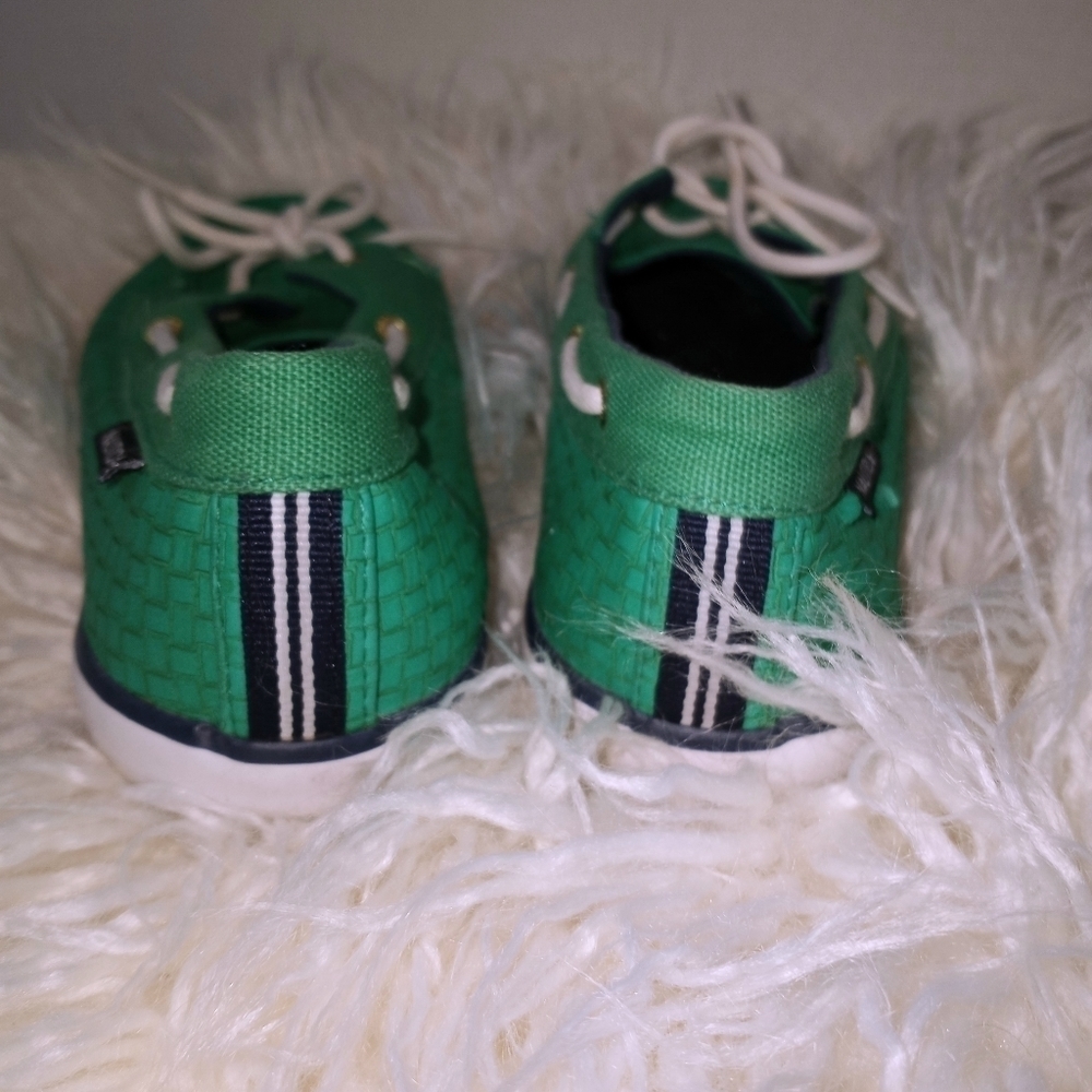 Nautica Green Crocodile Boat Shoe Loafer WM Sz 5.5